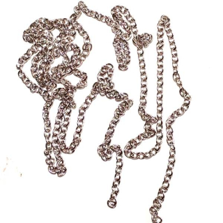 Řetízek oválkový 3x4 mm barva platina"76495"1m/bal
